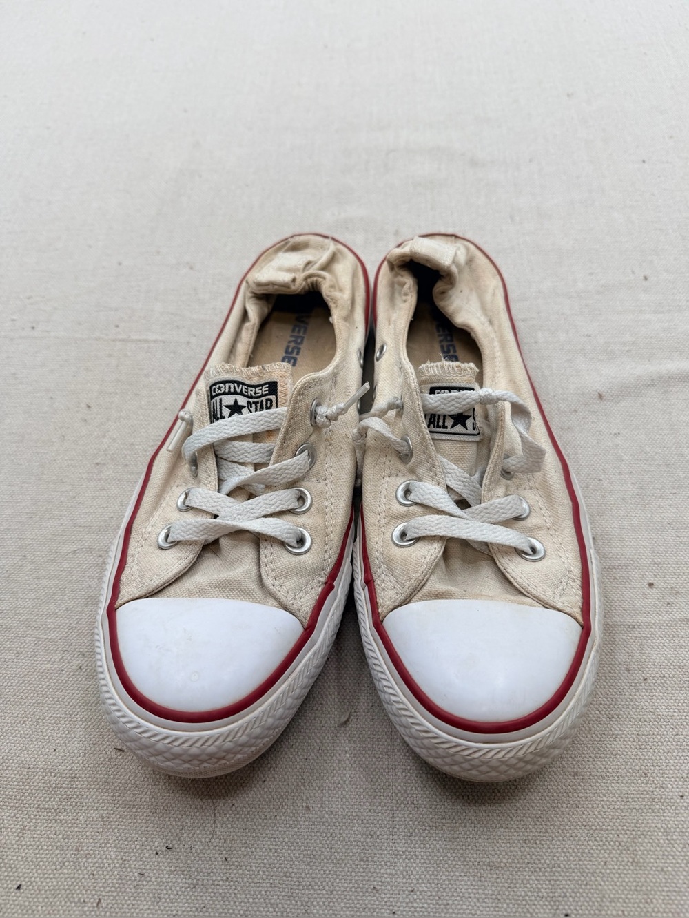 Converse Shoreline Lace Up White Sneakers